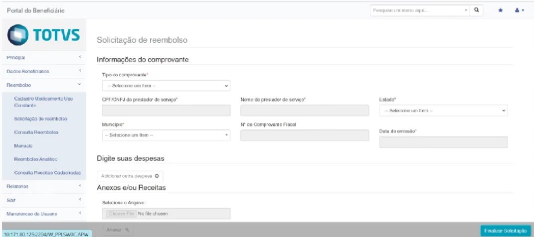 Portal antes do redesign